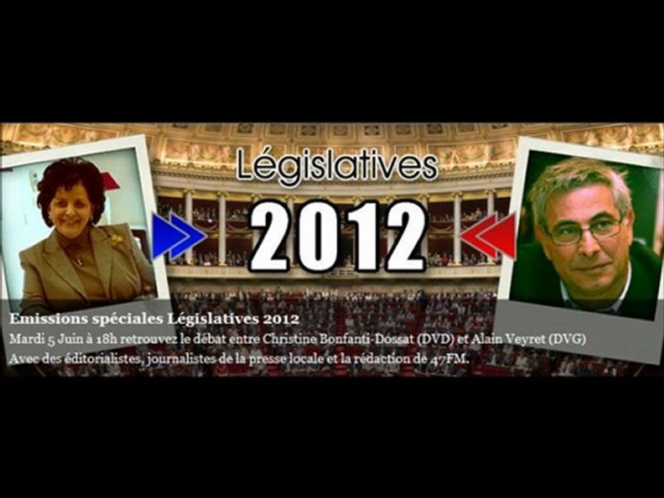 Débat entre Christine Bonfanti et Alain Veyret sur 47FM