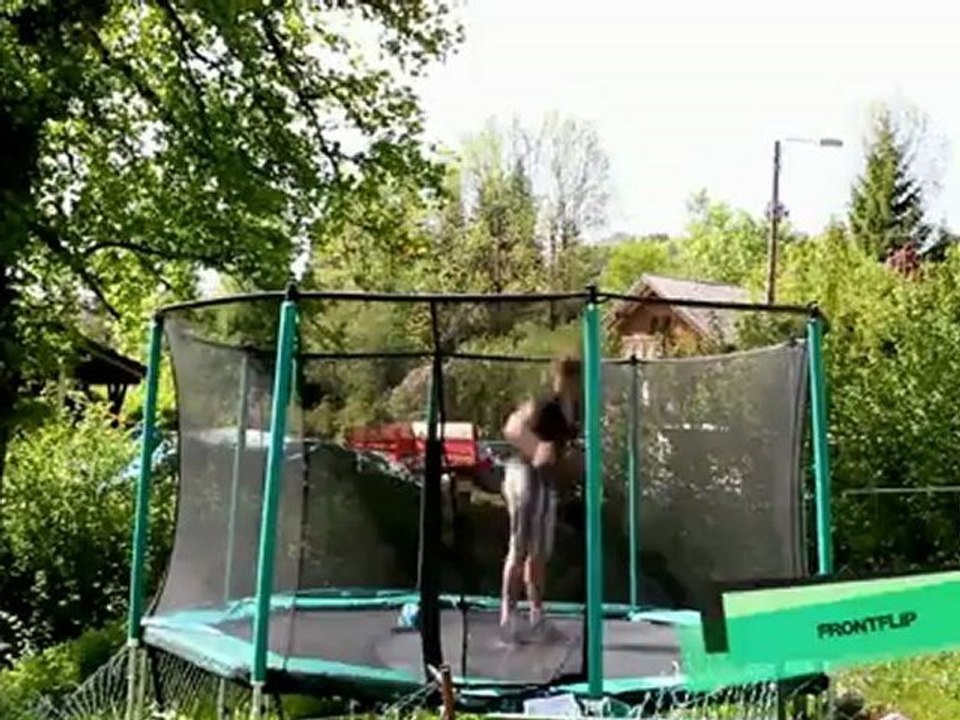 Trampoline Ski Freestyle avec Emilie CRUZ - France Trampoline