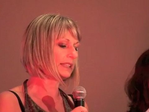 Pascale Amoros au meeting de Marie-Hélène Fabre, candidat sur la 2e circonscription de l'Aude