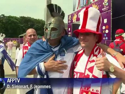 Euro: ambiance à Varsovie avant le match Pologne-Grèce