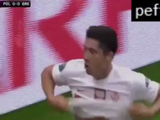 #EnVideo Lewandowski anota el primer tanto de la Eurocopa y pone arriba a Polonia 1 a 0