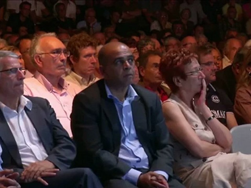 Lionel Jospin à Escalquens le 7 juin 2012 pour soutenir la candidature de Kader Arif