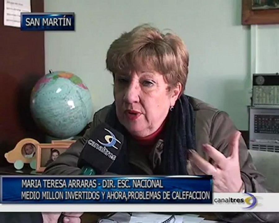 Problemas de calefacción en la Esc. Nacional