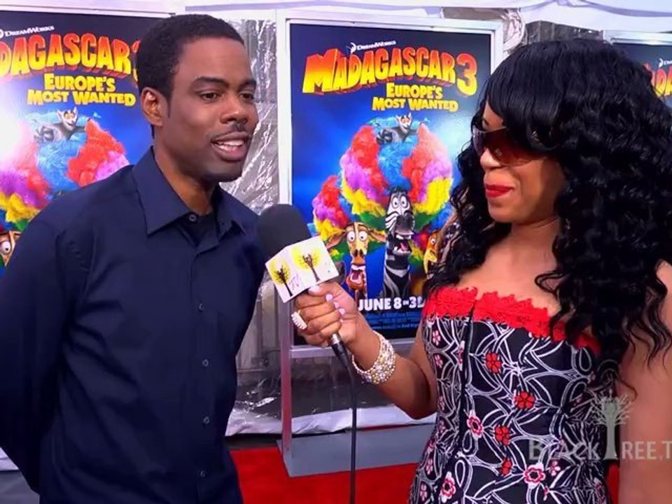 Madagascar 3 Red Carpet | Chris Rock dishes on Marty, ...