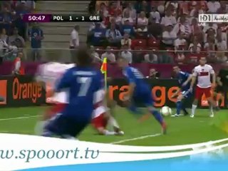 هدف التعادل لليونانين في مرمى اصحاب الارض بولونيا