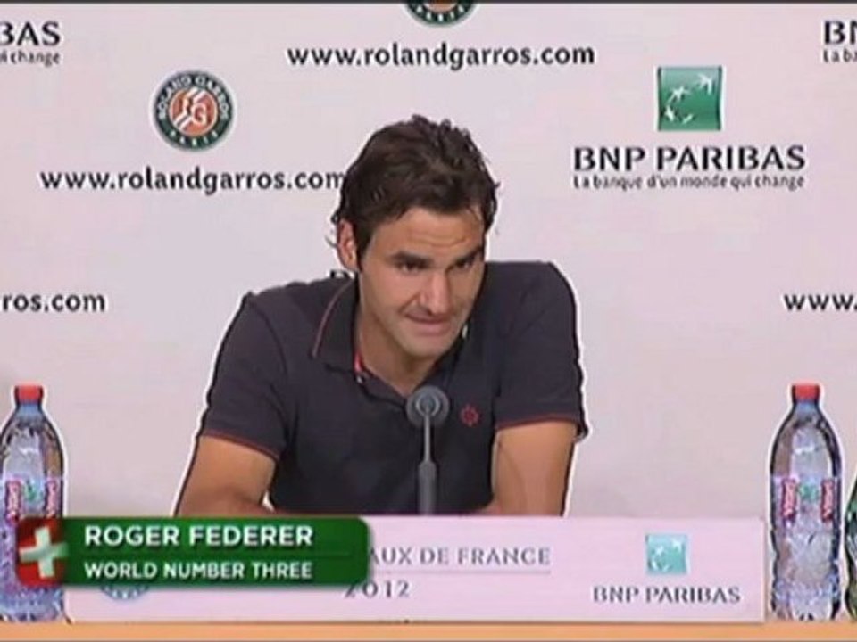 French Open: Federer: 'Nicht hart genug gearbeitet'