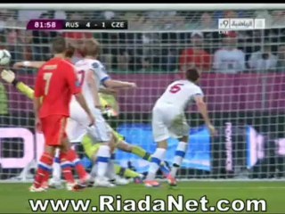 اهداف اليورو 2012 - روسيا 4-1 التشيك@RiadaNet.com