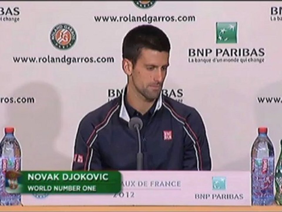 French Open: Djokovic: 'Selbstvertrauen fürs Finale'