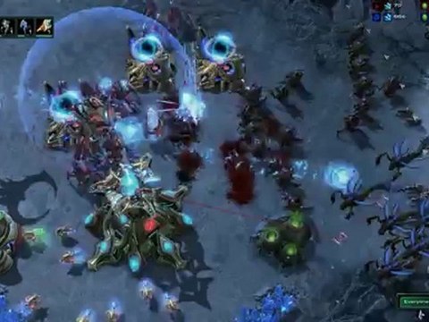 Battle Report - Protoss vs Zerg - StarCraft II Heart of the Swarm -