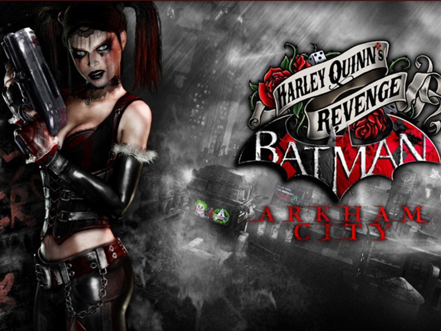 Месть бэтмена. Бэтмен Аркхем Сити Харли. Batman Arkham City DLC Harley Quinn's. Batman Arkham City DLC Harley Quinns. Харли Квинн Arkham City.