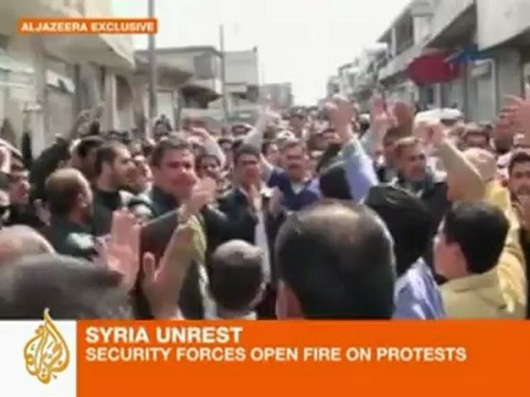 Syrian security forces open fire on protesters
