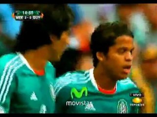 Mexico 3-1 Guyana Goals highlights 09.06.2012