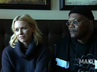 Actors Samuel L. Jackson and Naomi Watts