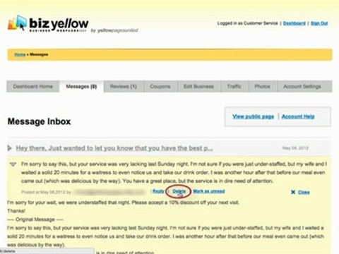 Yellow Pages United - BizYellow Tutorial 3 - Messages