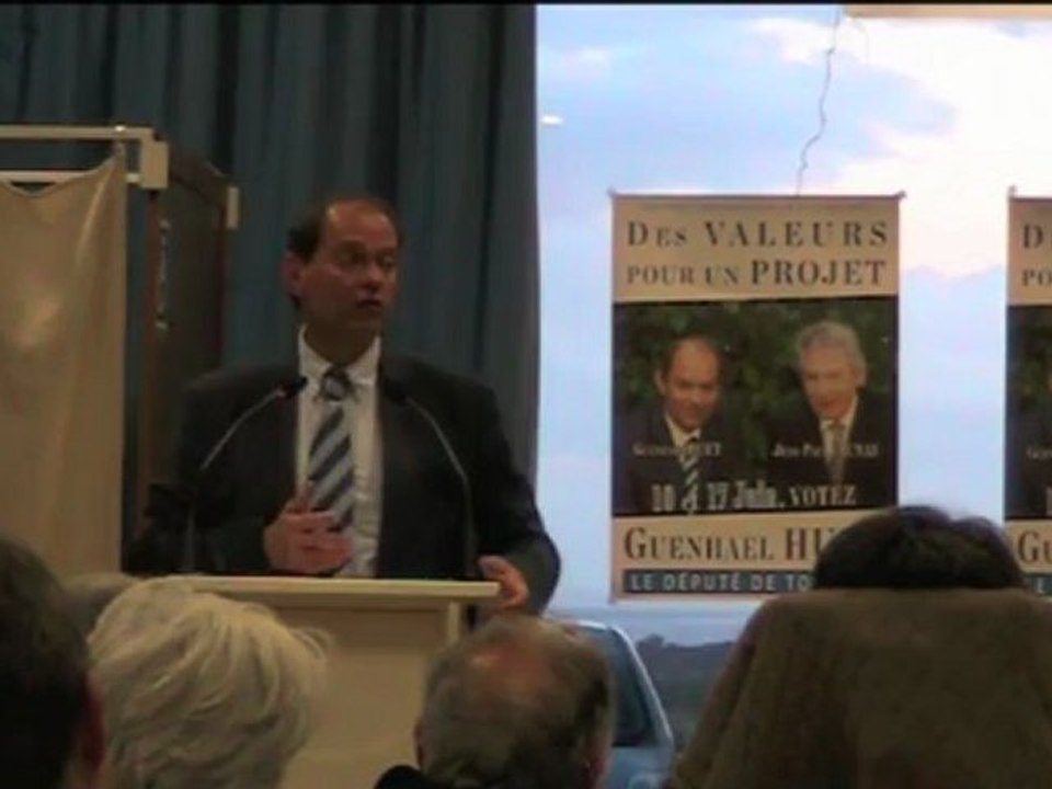 législatives 2012 : réunion publique de Guénhaël Huet (UMP) - Avranches (50) - vendredi 8 juin 2012