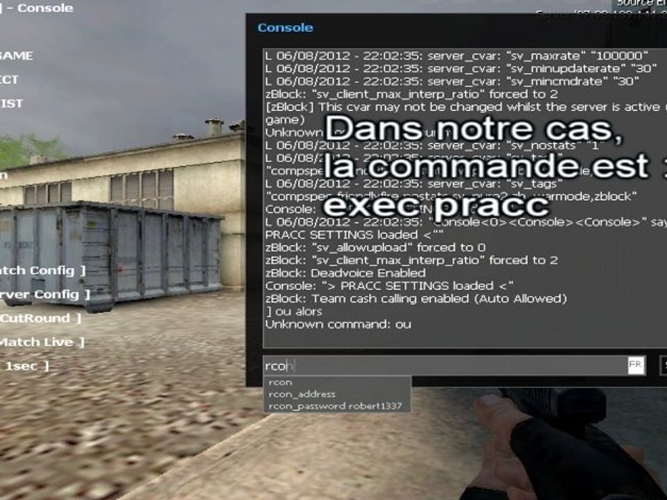 Fichier CFG serveur sans passer par le serveur