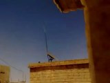 Syria فري برس ادلب تلمنس قصف صاروخي من الطيران 9  6  2012 Idlib