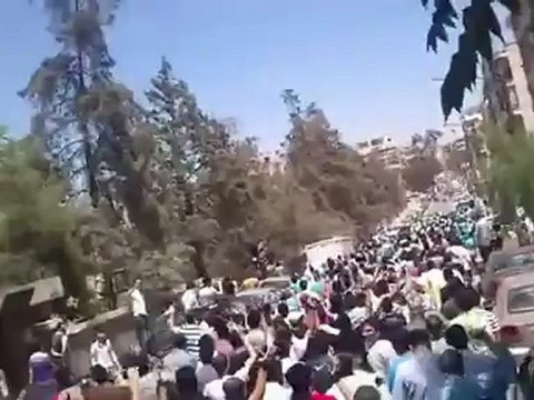 Syria فري برس حلب حي صلاح الدين مظاهرة حاشدة 8 6 2012