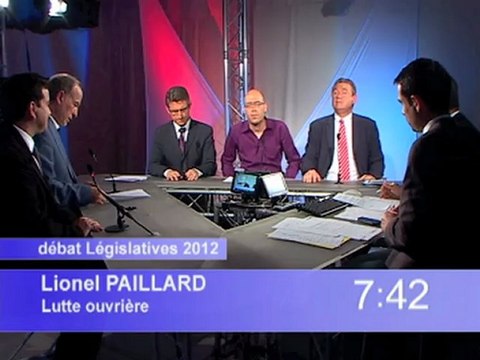 Intervention sur Canal 32 de Lionel Paillard, candidat Lutte Ouvrière 1ère cir. Aube