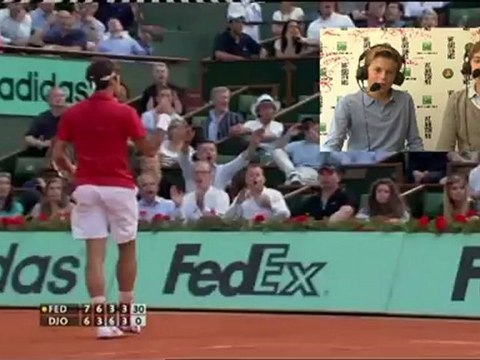 Dimanche 3 juin 2012 - Federer vs Djokovic - Thibaut & Antoine