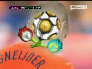 هدف  الدانمارك في مرمى هولندا الشوط الاول