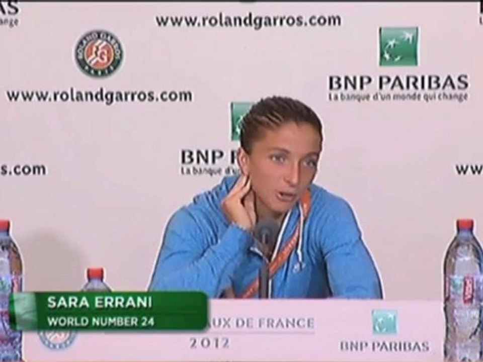 French Open: Errani: 'Ein tolles Gefühl'