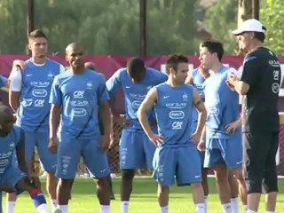 Football: France train ahead of Euro 2012 England encounter