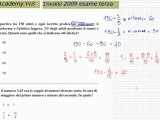 INVALSI 2009 terza media matematica soluzioni quesiti d14 d15 d16