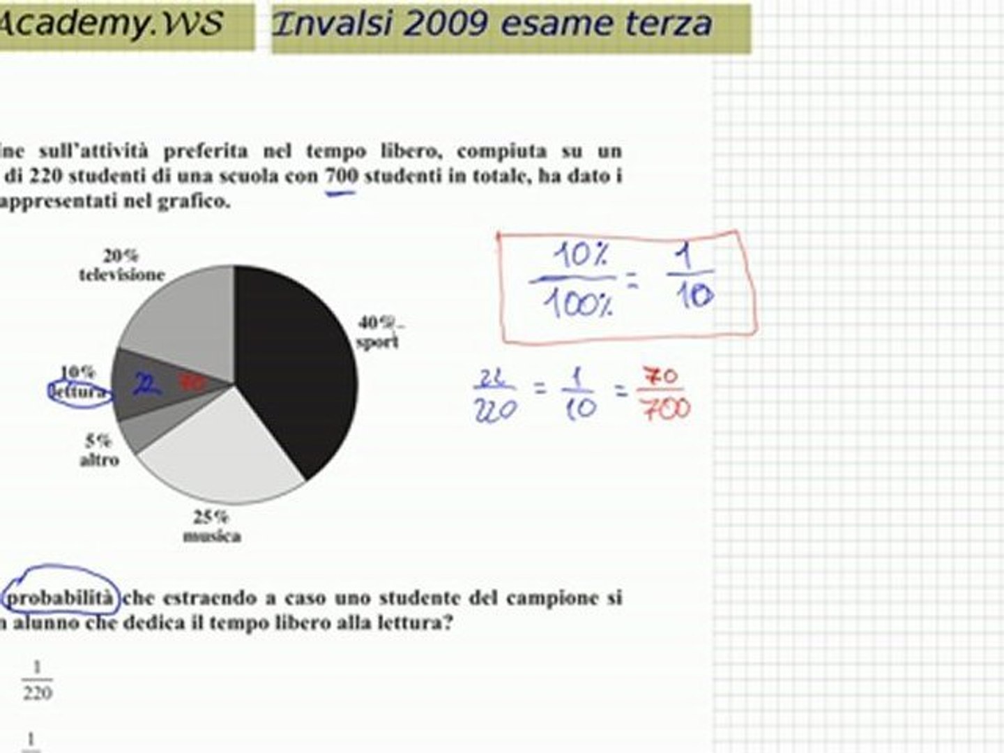 INVALSI 2009 terza media matematica soluzioni quesiti d19 d20 d21 - Video  Dailymotion