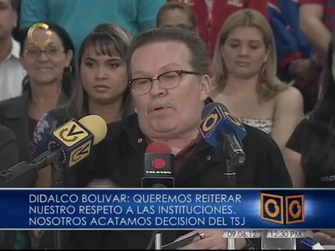 Didalco Bolívar anunció retiro de Podemos de la Internacional Socialista