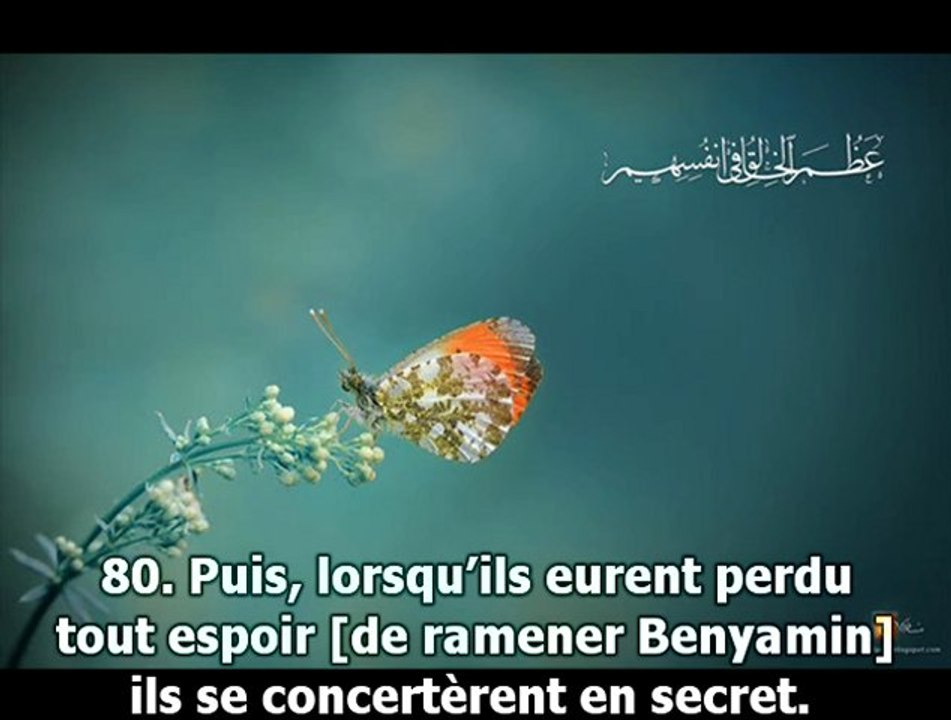 Muhammad Al-Luhaidan - Surat Yusuf verset 80 vostfr