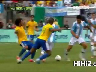 BRA . ARG : Red Card