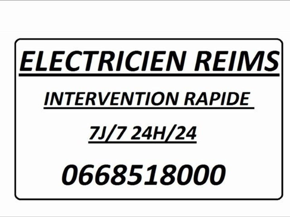 ELECTRICIEN A REIMS RECHECHE DE PANNE DEVIS GRATUIT