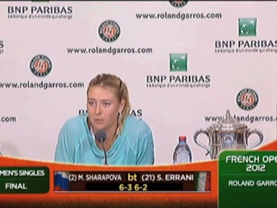 French Open: Was für ein Tag für Scharapowa