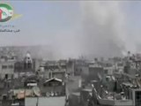 Syria فري برس قصف حي الحميدية و حي باب الدريب السبت 9 6 2012