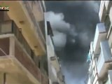Syria فري برس هااااااااااام حمص جورة الشياح تصاعد الادخنة و قصف الحي 9 6 2012 Homs
