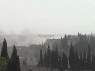 Syria فري برس حمص  قصف حي جوبرمن قبل كتائب الاسد 9 6 2012 Homs