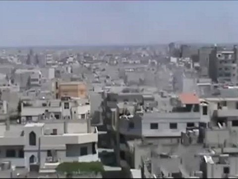 Syria فري برس حمص حي الخالدية سقوط صاروخ هاام 6 9 2012 Homs