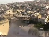 Syria فري برس  حمص الرستن الصواريخ وهبى تتساقط من الطائرات 9 6 2012 Homs