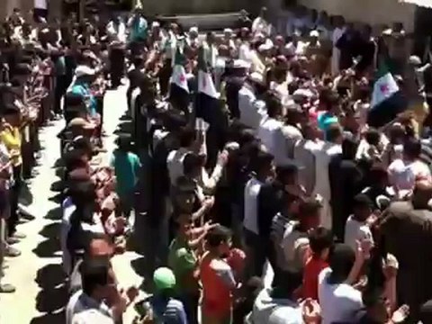 Syria فري برس درعا فلوجة حوران النعيمه مظاهره نصرة لاهلنا في البلد 9 6 2012 Daraa