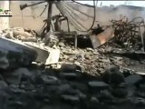 Syria فري برس حمص جورة الشياح الدمار الذي سببه القصف على الحي بعد قصف عنيف على الحي 9 6 2012 Homs