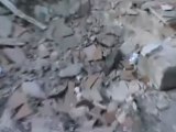 Syria فري برس حمص الخالدية اثار الدمار جراء القصف بالمدفعية على المنازل 9 6 2012 Homs