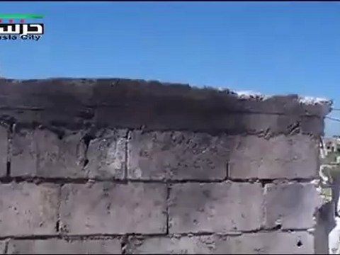 Syria فري برس ريف دمشق آثار القصف العنيف على منازل العزل في حرستا 9 6 2012 ج1 Damascus