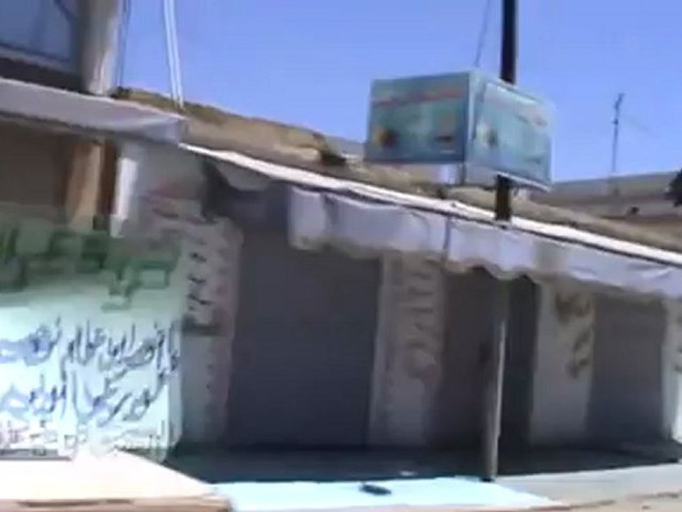 خربة غزالة - إضراب عام نصرة لدرعا البلد وحداداً...