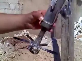 Syria فري برس ادلب تلمنس  آثار القصف صاروخي من الطيران 9  6  2012 Idlib