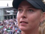 ROLAND GARROS 2012 - Interview Maria SHARAPOVA - Court Philippe Chatrier - Samedi 9 juin