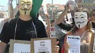 5/ Manifestation à Nice contre ACTA - 9 juin 2012 - Anonymous