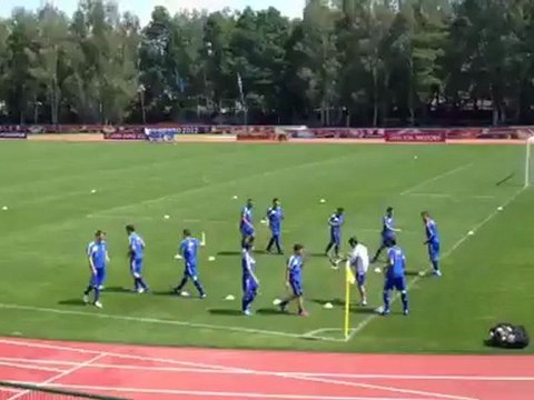 Προπόνηση εθνικής- Ζέσταμα