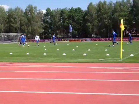 Άσκηση με μπάλα - προπόνηση εθνικής