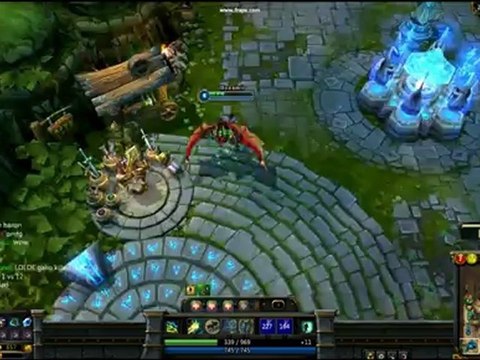 Galio level 1 vs Gragas level 12 - League of legends